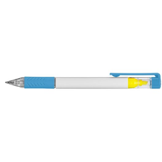 Produktabbildung Bergman Kugelschreiber mit Textmarker & farbigem Griff Bergman Kugelschreiber mit Textmarker & farbigem Griff (Bild 1)