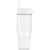 Polar Zweifarbiger Recycling-Glasbecher mit Trinkhalm - 1 L