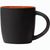 Zanzibar - 350 ml Keramiktasse - Mattschwarz mit Farbeffekt im Innenraum (Bild 1)