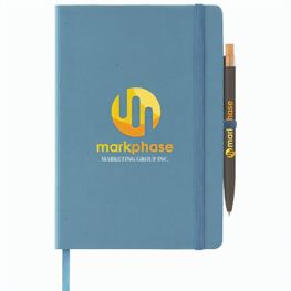 Terra Notizbuch mit festem Einband aus recyceltem Milchkarton - A5 und Reborn Kugelschreiber Set