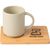 Café Duo - 325 ml Keramiktasse & Bambusbrett-Set