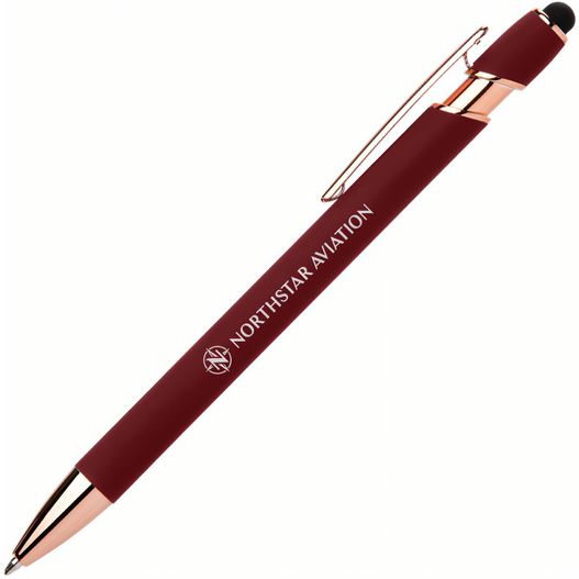 Prince Softy Roségold Gelschreiber - m/Stylus (Bild 1)