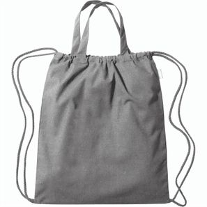 Palma - Rucksack & Tragetasche mit Kordelzug aus recycelter Baumwolle (140 g/m²)