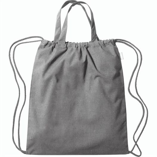 Palma - Rucksack & Tragetasche mit Kordelzug aus recycelter Baumwolle (140 g/m²) (Bild 1)