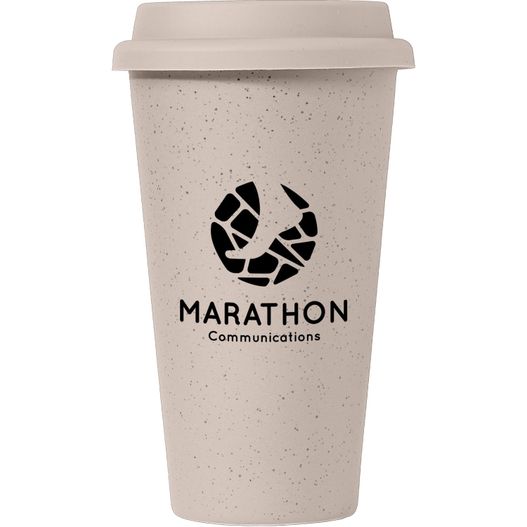 Equator - 265 ml Keramikbecher mit Silikon-Deckel - Doppelwandig (Bild 1)