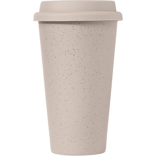 Produktabbildung Equator - 265 ml Keramikbecher mit Silikon-Deckel - Doppelwandig Equator - 265 ml Keramikbecher mit Silikon-Deckel - Doppelwandig (Bild 1)