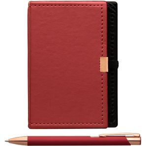 Caddy Notizbuch & Crosby Roségold Kugelschreiber - Geschenkset