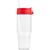 Polar Zweifarbiger Recycling-Glasbecher mit Trinkhalm - 1 L (Bild 1)