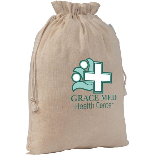 Geschenktasche Medium aus recycelter Baumwolle (110 g/m²) (Bild 1)