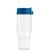 Polar Zweifarbiger Recycling-Glasbecher mit Trinkhalm - 1 L