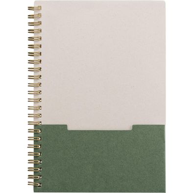 Lino Notizbuch mit Spiralbindung, vertikaler Tasche und FSC-Papier - A5