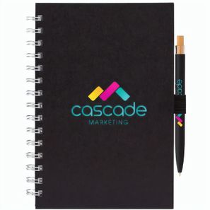 Terra Spiralnotizbuch aus recyceltem Milchkarton - A5 & Reborn Kugelschreiber - Set