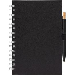 Produktabbildung Terra Spiralnotizbuch aus recyceltem Milchkarton - A5 & Reborn Kugelschreiber - Set Terra Spiralnotizbuch aus recyceltem Milchkarton - A5 & Reborn Kugelschreiber - Set