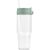 Polar Zweifarbiger Recycling-Glasbecher mit Trinkhalm - 1 L