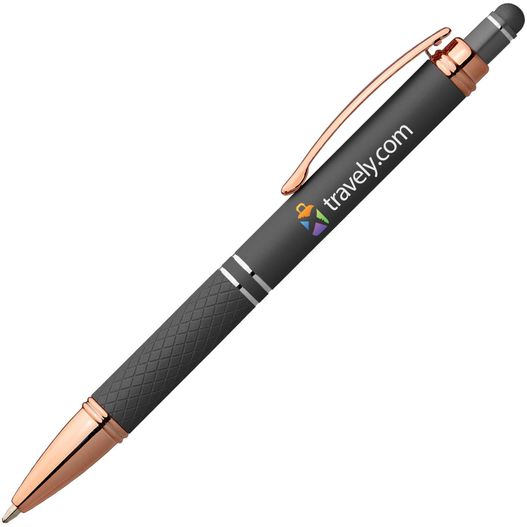 Produktabbildung Phoenix Softy Roségold Metallic Kugelschreiber - m/Stylus Phoenix Softy Roségold Metallic Kugelschreiber - m/Stylus (Bild 1)