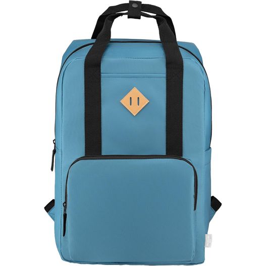 Majesty Laptop-Rucksack mit verstellbarem Gurt für 15-Zoll-Laptops aus 300D rPET - 16 L (Bild 1)