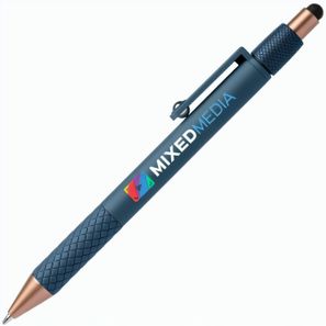 Nora Kugelschreiber mit Fidget-Relax-Funktion und Stylus aus recyceltem Kunststoff