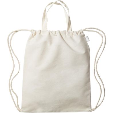 Palma - Rucksack & Tragetasche mit Kordelzug aus recycelter Baumwolle (140 g/m²)