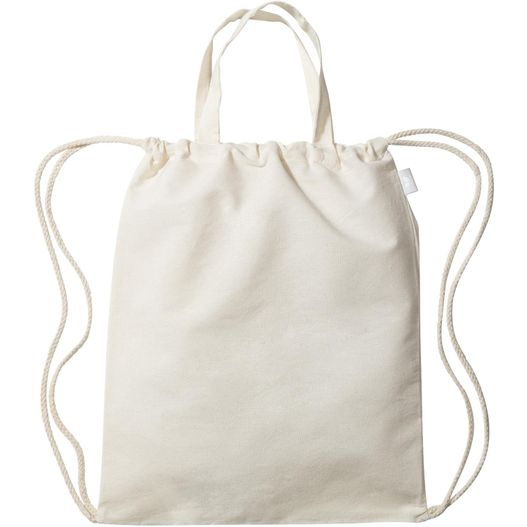 Produktabbildung Palma - Rucksack & Tragetasche mit Kordelzug & 140g recycelter Baumwolle Palma - Rucksack & Tragetasche mit Kordelzug & 140g recycelter Baumwolle (Bild 1)