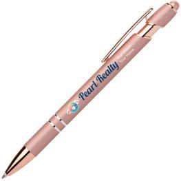 Prince Softy Roségold Metallic Kugelschreiber - m/Stylus