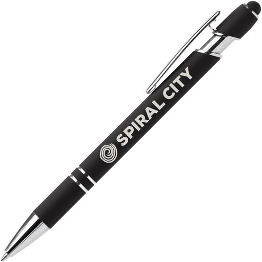 Prince Recycelt Softy Kugelschreiber -m/Anti-Fraud Tinte & Stylus (Bild 1)