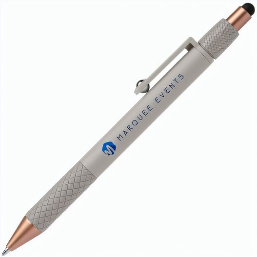 Nora Kugelschreiber mit Fidget-Relax-Funktion und Stylus aus recyceltem Kunststoff (Bild 1)