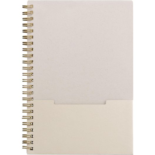 Lino Notizbuch mit Spiralbindung, vertikaler Tasche und FSC-Papier - A5 (Bild 1)