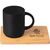 Café Duo - 325 ml Keramiktasse & Bambusbrett-Set (Bild 1)