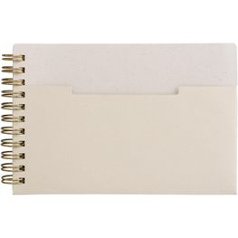 Produktabbildung Lino Notizbuch mit Spiralbindung, horizontaler Tasche und FSC-Papier - A6 Lino Notizbuch mit Spiralbindung, horizontaler Tasche und FSC-Papier - A6