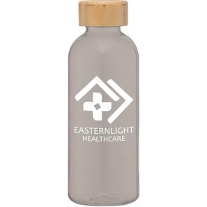 Strom - 650 ml rPET Trinkflasche mit Bambus-Deckel