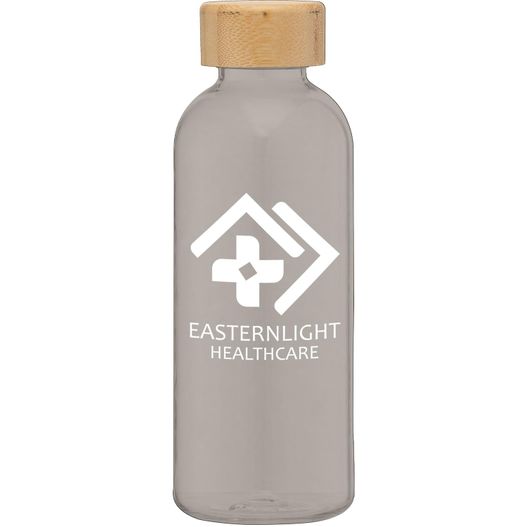 Strom - 650 ml rPET Trinkflasche mit Bambus-Deckel (Bild 1)