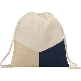 Triad - Mehrfarbige Kordelzugtasche aus recycelter Baumwolle