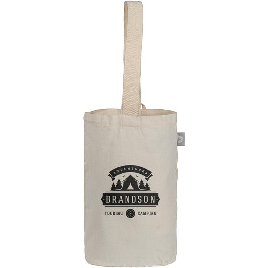 Weintasche aus recycelter Baumwolle ( 225 g/m²) (Bild 1)