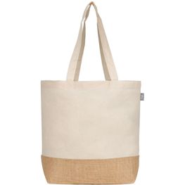 Produktabbildung Rio Kollektion - Shopping-Tragetasche aus recycelter Baumwolle und Jute (140 g/m²) Rio Kollektion - Shopping-Tragetasche aus recycelter Baumwolle und Jute (140 g/m²)