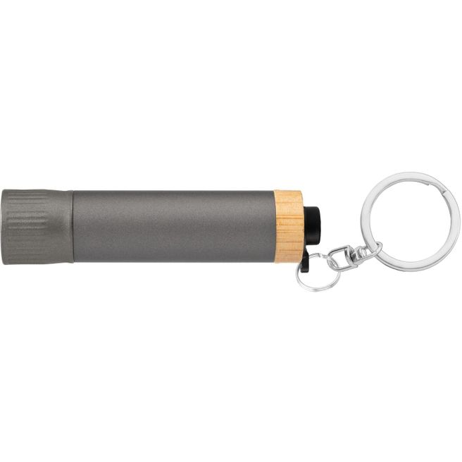 Produktabbildung Reborn Taschenlampe mit Schlüsselanhänger aus recyceltem Aluminium Reborn Taschenlampe mit Schlüsselanhänger aus recyceltem Aluminium