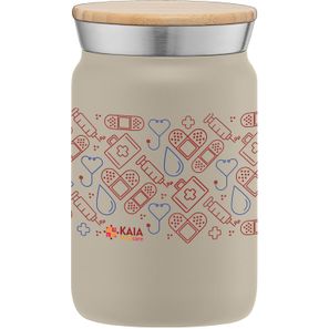 Nordic - 265 ml Edelstahlbecher - Kupferbeschichtet & Doppelwandig mit Bambus-Deckel