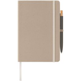 Produktabbildung Terra Notizbuch mit festem Einband aus recyceltem Milchkarton - A5 und Reborn Kugelschreiber Set Terra Notizbuch mit festem Einband aus recyceltem Milchkarton - A5 und Reborn Kugelschreiber Set