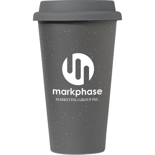 Equator - 265 ml Keramikbecher mit Silikon-Deckel - Doppelwandig (Bild 1)