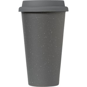 Equator - 265 ml Keramikbecher mit Silikon-Deckel - Doppelwandig