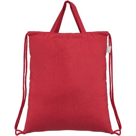 Palma - Rucksack & Tragetasche mit Kordelzug aus recycelter Baumwolle (140 g/m²) (Bild 1)