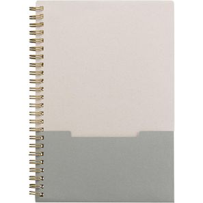 Lino Notizbuch mit Spiralbindung, vertikaler Tasche und FSC-Papier - A5