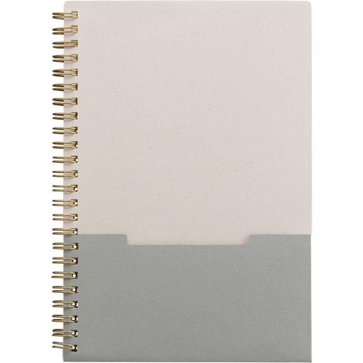 Lino Notizbuch mit Spiralbindung, vertikaler Tasche und FSC-Papier - A5 (Bild 1)