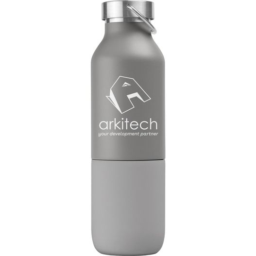 Freya Duo - 2-in-1 590 ml Recycling-Edelstahlflasche - Doppelwandig mit 325 ml Becher (Bild 1)