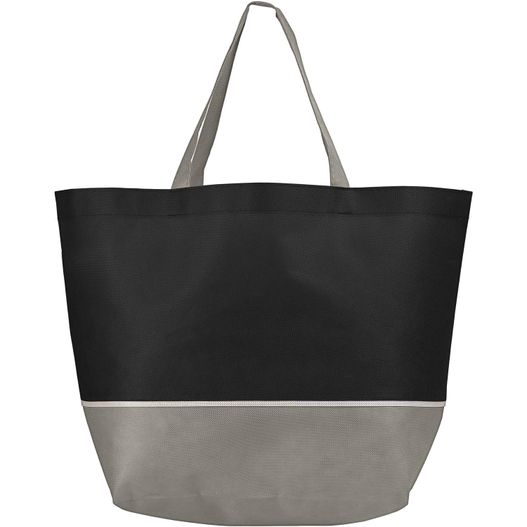 London - Shopping-Tragetasche mit grauer Zierleiste (Bild 1)