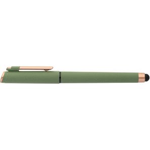York Kugelschreiber mit bronzefarbenen Akzenten und Stylus aus recyceltem Kunststoff