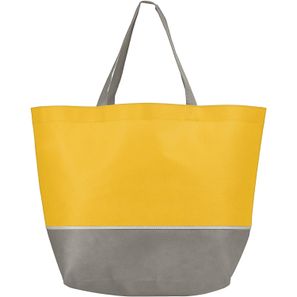London - Shopping-Tragetasche mit grauer Zierleiste