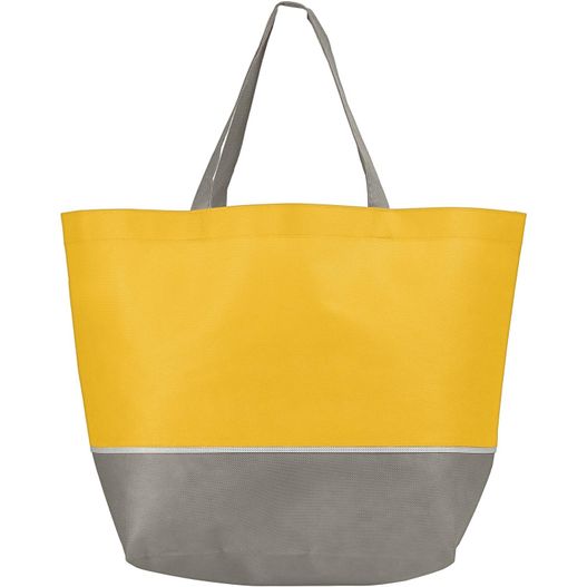 London - Shopping-Tragetasche mit grauer Zierleiste (Bild 1)