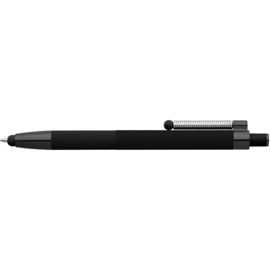 Lisbon Kugelschreiber einfarbig mit Fidget-Funktion und Stylus aus recyceltem Aluminium (Bild 1)