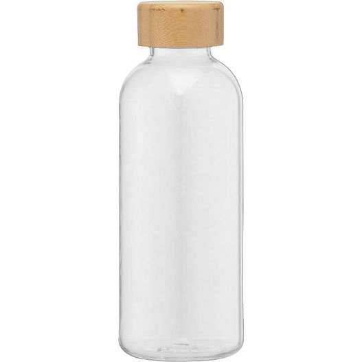 Strom - 650 ml rPET Trinkflasche mit Bambus-Deckel (Bild 1)