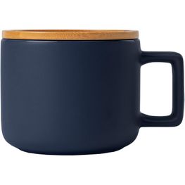 Produktabbildung Café Virtuoso - 355 ml Keramiktasse mit Bambus-Deckel Café Virtuoso - 355 ml Keramiktasse mit Bambus-Deckel
